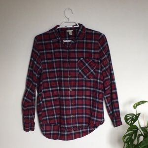 Red + Blue Flannel Shirt